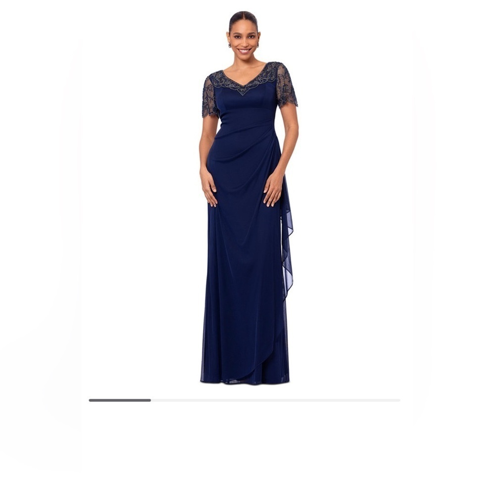 Xscape Petite Beaded Scallop-Sleeve Cascading Dress
Xscape
Current price: $269. - Picture 10 of 11